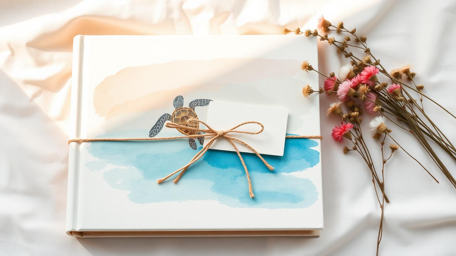 Prentenboek over afscheid als troostcadeau ingepakt met een handgeschreven kaartje
